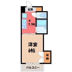 小山駅 徒歩20分 6階の物件間取画像